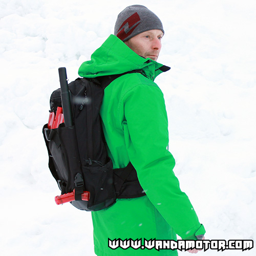 Backcountry backpack + shovel